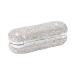 XhuangTech Bling Lipstick Holder Case With Mirror Rhinestone Crystal Lipstick Case Organizer Portable Lipstick Case With Mirror Makeup Storage Box For Ladies (Silver)