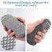 XINRUI Exfoliating Bath Sponge 2PCS - Soft Shower Sponges for Dead Skin Removal - Body Scrubber for Women, Men, and Kids - Blue & Grey - Spa Scrub Exfoliator - Buy Online on SooperMarket.com