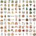 Anerza 200 PCS Boho Vinyl Waterproof Stickers - Cute Aesthetic Plant Sticker Packs for Water Bottles, Laptop, Journal - Small Business and Scrapbook Supplies for Adults and Teens - Buy Online on SooperMarket.com
