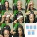 AIDIRui 360 Piece Strong Wig Double Tape Strips Light Blue Waterproof Sweat Extension Lace Wig Wig Film Adhesive - Buy Online on SooperMarket.com