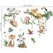 Decalmile Jungle Animal Tree Branch Wall Decals - Safari Animals Wall Stickers for Baby Nursery and Kids Bedroom Decor - Buy Online on SooperMarket.com