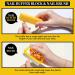 FANDAMEI 12pcs Nail Files Set with Cuticle Nipper, Buffer, Pusher, Remover Tool Manicure Kit Yellow - Buy Online on SooperMarket.com