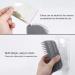 JEEZAO 2 Pack New Version Long Cat Self Groomer Wall Corner Grooming Brush Cat Massage Comb Scratcher with Catnip Bag and Ball Lengthen Comb Teeth (gray) - Buy Online on SooperMarket.com