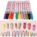 12 Pieces 3D Nail Polish Pens 0.5 mm Tip Bright Colours Easy to Use 3D Nail Art Pen Set for Party Family Salon - Buy Online on SooperMarket.com