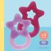 Dentistar Bei ring 2 Set | Baby Teether for 3+ Months | Soft Dental Aid & Massage Ring | Made in Germany | Pink & Lila - Buy Online on SooperMarket.com