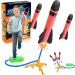 EUCOCO Rocket Toy With 3 Foam Rockets Garden Toy Birthday Gift for Children Ages 3-12 Multi-colored