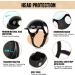 SlowTon Small Dog Helmet & Goggles Set - UV Protection Dog Sunglasses & Motorcycle Helmet for Safety Riding, Adjustable Belt & Ear Holes - Black - Buy Online on SooperMarket.com