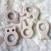 Organic Wooden Hedgehog Teether Toys - Set of 2 | Handmade Baby Beaded Teething Toy | Food Grade Materials - Perfect Baby Shower Gift - Buy Online on SooperMarket.com