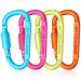 Craebuer 4 Pack Carabiner Clip, 3 inch Aluminum D-Ring Shape Locking Carabiners, Snap Hook Sport Accessories for Outdoor Camping Hiking