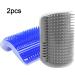 Pinsheng Cat Self Groomer 2 Pack Wall Corner Massage Comb with Catnip Pouch Grooming Comb Brush Massage Tool for Cats with Long and Short Fur(Blue&Gray) - Buy Online on SooperMarket.com