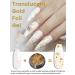 YTD Likomey Nude Gel Nail Polish 15ml - French Jelly Milky White with Gold Foil | UV Varnish for Light Skin Tone - Buy Online on SooperMarket.com