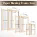 Caydo Paper Making Frame Kit - 3 Pieces Papermaking Mould and Deckle Set for Kids and Adults - Includes Mesh, Absorbent Paper, and Sponge - Various Sizes (5x7, 7.5x9.8, 9.8x13 Inches) - Buy Online on SooperMarket.com