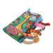 Toyvian 4 piece of cock towel book Early education books Baby intelligence toys young girl book toy-teaching support shortage peach peach skin enlightenment book child animal