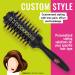 Wet Brush Custom Style Round Brush - Perfect Blow Out for All Hair Types - Less Pain, Effort & Breakage - 3-In-One Barrel- Black - 1 Count - Buy Online on SooperMarket.com