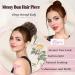 Fulang Hair 5-Pack - Large Wavy Bun Hair Parts with Rubber Bands | Stylish Updos & Messy Bun Extensions for Women - Buy Online on SooperMarket.com