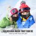 Shop Hegcoiie Kids Storm Hood & Winter Balaclava Mask - Windproof Ski Mask for Girls - Ideal for Outdoor Sports & Cycling - Black & Dark Gray - Buy Online on SooperMarket.com