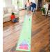 HearthSong Shuffle Zone Shuffleboard Family Game Set - 13ft Mat, 2 Cues, 8 Pucks - Buy Online on SooperMarket.com