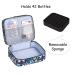 LYFFXYH Nail Polish Carrying Case - Portable Double-Layer Storage Bag for 42 Bottles (15ml) - Green Leaf Design - Ideal for Organizing Nail Polish and Manicure Set - Buy Online on SooperMarket.com