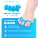 Mroobest Toe separator Toe spacers Gel Toe Separators Bunion Correctors Toe Spacers Toe Straightener Toe Stretcher Big Toe Correctors Toe Separator 4 Count (Blue) blue-1 One Size - Buy Online on SooperMarket.com