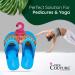 Pedi Couture Women's Pedicure Sandals - Turquoise Toe Separator Slippers - Buy Online on SooperMarket.com