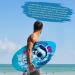 TCXDG Skipper Skimboard 35&41 Inch Wooden Beginners Skim Board - Easy Grip Sand Board for Beach - Blue Skeleton Design - Buy Online on SooperMarket.com