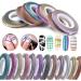 3 Rolls(One roll per size) Monochrome Scrub Nail Art Striping Tape Lines Width 1/2/3mm-Striping Tape for Nail Art-Nail Striping Tape Foil-Nail Striping Tape Thick-Nail Striping Tape with Dispenser-Self-Adhesive DIY Nail Art Tape 14 - Buy Online on SooperMarket.com