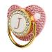 Gold Baby Pacifier Rhinestone Covered Rhinestone Lightweight Pacifier Set for 6-18 Months Baby Home Use (Letter J)