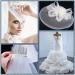 Abbaoww 15 Yards Stiff Horsehair Braid 4 Inch - White Polyester Boning for Wedding Dress Sewing - Buy Online on SooperMarket.com