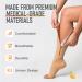 Lemon Hero XXL Beige Compression Socks for Men - Open Toe Zipper Design Ideal for Travel & Support - Buy Online on SooperMarket.com
