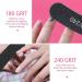 Uraqt 15-Piece Nail Files Set - Double-Sided Disposable Gel Nail Files 180/240 Grit in Purple & Black - Perfect Nail Care Tools & Accessories - Buy Online on SooperMarket.com