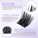 Cluster Eyelash Extensions - D Curl Mixed Individual Lashes 0.07mm 12-16mm | Soft Fluffy DIY Lash Extensions - Wendy Lash Clusters - Buy Online on SooperMarket.com