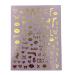 Impeccable 5 Sheets Luxury Nail Art Stickers - 500+ Gold Customized Decals for Fake Nail Designs and Salon Accessories - Buy Online on SooperMarket.com
