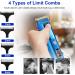 KEMEI Blue Hair Clippers for Men Cordless Clippers for Hair Cutting Professional Barber Clippers USB Rechargeable Wireless Haircut Clippers km-075 - Buy Online on SooperMarket.com