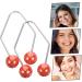 BELLIFFY 1 Pair Dimple Trainer Face Dimples Trainer Dimples Maker Facial Exerciser Face Dimples Shaper Trainer for Dimples Facial Tools Cheeks Clip Face Exerciser Tool Dimples Exerciser 4.30X2.50X0.80CM Red - Buy Online on SooperMarket.com