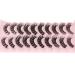 Yawamica D Curly Strip Lashes - 10 Pairs Russian Volume Mixed Natural Wispy Mink False Eyelashes - Buy Online on SooperMarket.com