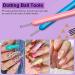Saviland 8pcs Nail Art Brushes Set - Color Handle Gel Polish Painting Tools for Salon & DIY Manicure - Nail Extension Gel Brush, Liner Brush, Dotting Pen - Buy Online on SooperMarket.com