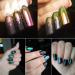 Iridescent Chameleon Nail Flakes Set - 6 Jars of Glittery Nail Art - Buy Online on SooperMarket.com