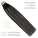 Autumn Deal: LAAVOO 16 Real Hair Tape Extensions - Black Ombre Silver Seamless Skin Weft (50g/20pcs) - Buy Online on SooperMarket.com
