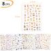 PHOGARY Cat Nail Stickers - 8 Sheets Nail Art Decals for Women & Girls | Perfect for False Nails & Manicure Gifts - International Shipping Available - Buy Online on SooperMarket.com