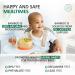 eco rascals Natural Bamboo Baby Bowl and Spoon Set | Suction Stay Put Feeding Bowl | BPA-Free | Orange Color - Buy Online on SooperMarket.com