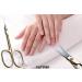 Cuticle Scissors Precision Manicure Beauty Nail Scissors for Small Children Cuticle Nipper Professional Stainless Steel Scissors for Men Women 3.7 Inch Gold - Buy Online on SooperMarket.com