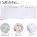 OKBY Nail Color Card - 2 Types Nail Color Display Chart Book Nail Polish Gel Color Display Card Nail Art Showing Board(Stripes Cover) - Buy Online on SooperMarket.com