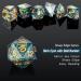 Dungeons and Dragons Dice Set DNDND Handmade Sharp Edge 7 Resin D&D Die with Gift Dice Case for DND Dungeons and Dragon Game (Dark Cyan with Gold Number) - Buy Online on SooperMarket.com