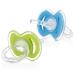Nuby 2-Pack Gum-eez Pacifier Teethers Colors May Vary One Size (Pack of 1) Colors May Vary
