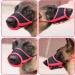 Adjustable Red Dog Muzzle - Safe & Breathable Mesh Velcro Fastener XL Size for Barking & Chewing Control - Buy Online on SooperMarket.com