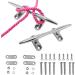 SHENGHUISS 8 inch Boat Dock Cleat Stainless Steel 316 - 4 Pack | Marine Deck Rope Cleats with Fasteners - 2 Pack - Buy Online on SooperMarket.com