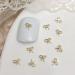 3D Metal Embellishments 20pcs Bowknot Decorations For Individual Styles 03 White K - Buy Online on SooperMarket.com