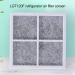 Hislaves Activated Carbon Fiber Air Filter Refrigerator Replacement Cotton Purifier Accessories for Lg/lt120f Fridge Deodorization Supplies Easy to Grey - Buy Online on SooperMarket.com