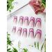 24 Piece Pink Comic Long Press on Nails for Women - French Acrylic False Nails with Cartoon Design - Includes Adhesive Tabs for Easy Manicure Decoration - Buy Online on SooperMarket.com