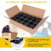 2 oz Amber Glass Jars 15 Pack - Refillable Cosmetic Containers with Inner Liners and Black Lids for Lotion, Ointments, Makeup, Slime, and Travel - Buy Online on SooperMarket.com